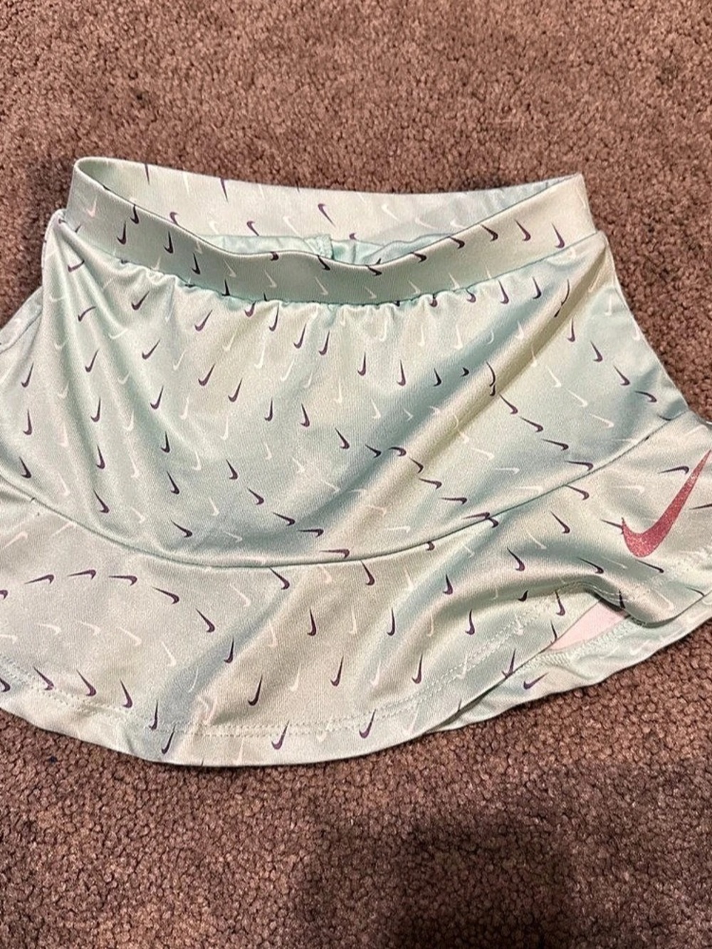 Nike toddler  Athletic Running Shorts in Green & Pink